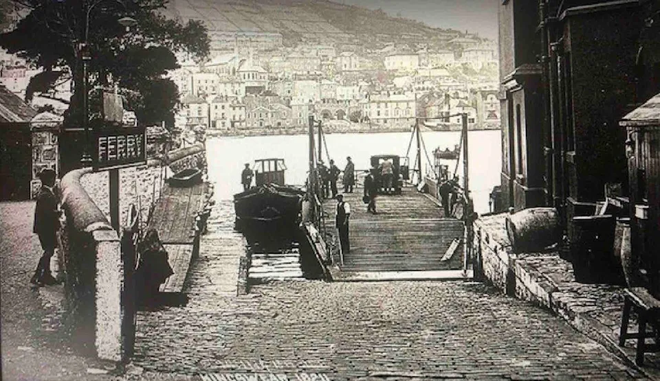 Kingswear quay historical photo