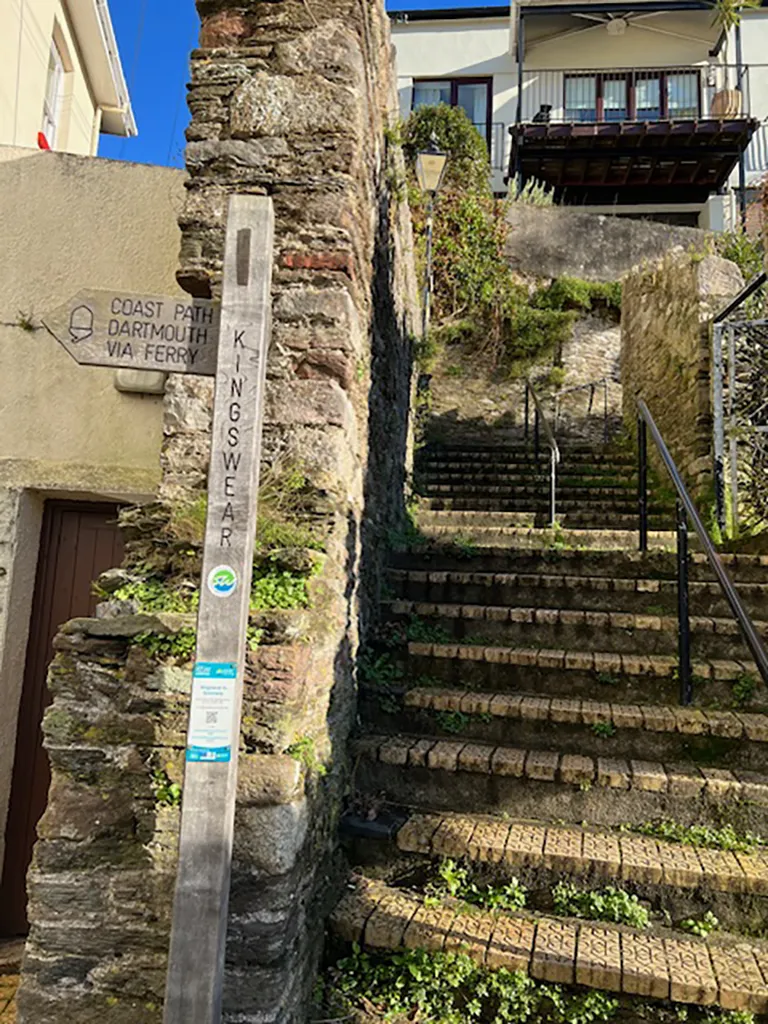 Steps to coastal path